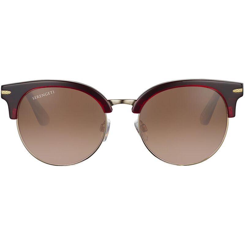 SUSAN, Shiny Transparent Burgundy Shiny Light Gold Metal-Mineral Polarized Drivers Gradient Cat 2 to 3, hi-res image number null